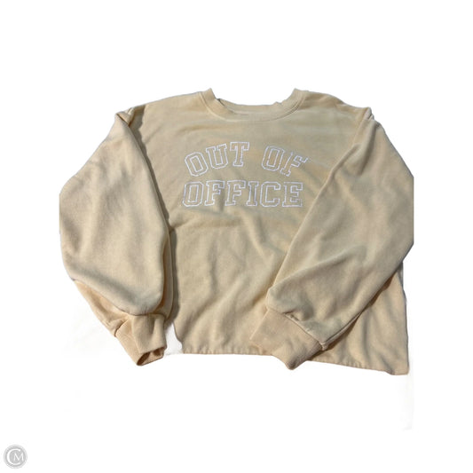 Sweatshirt Crewneck By C And C In Yellow, Size: L