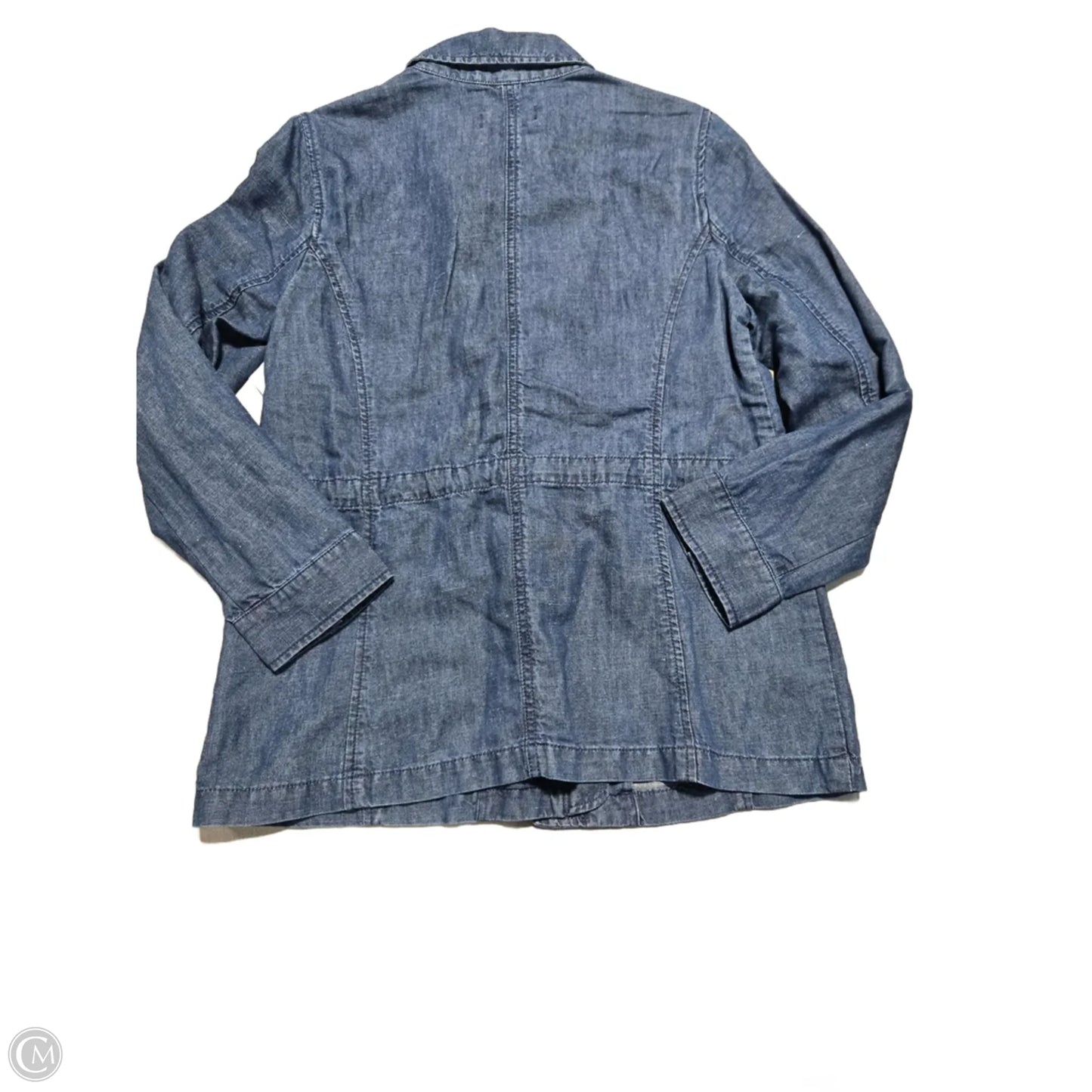 Jacket Denim By Talbots In Blue Denim, Size: M