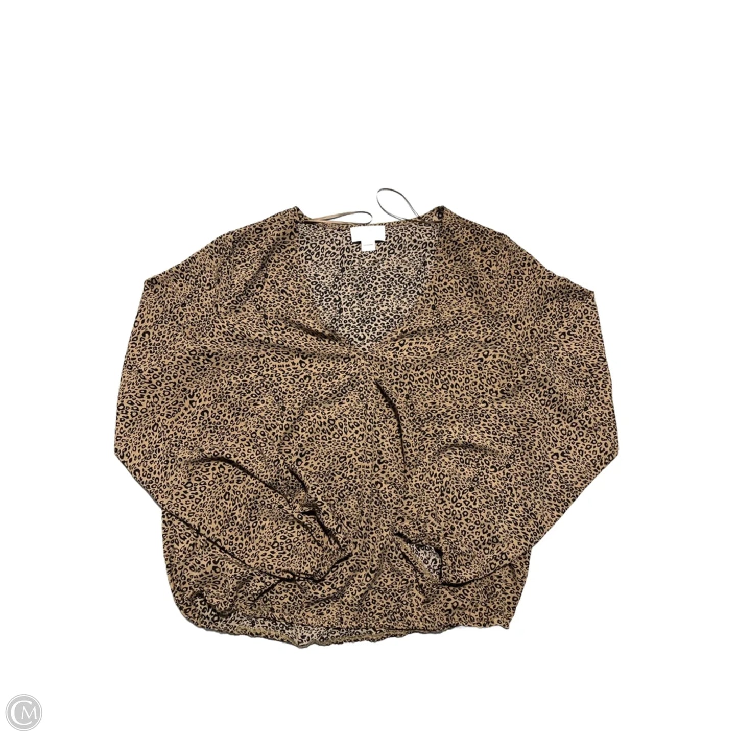 Top Long Sleeve By Cme In Animal Print, Size: M