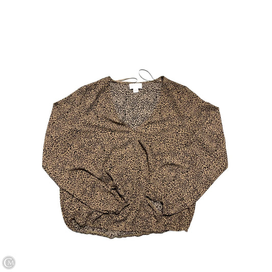 Top Long Sleeve By Cme In Animal Print, Size: M