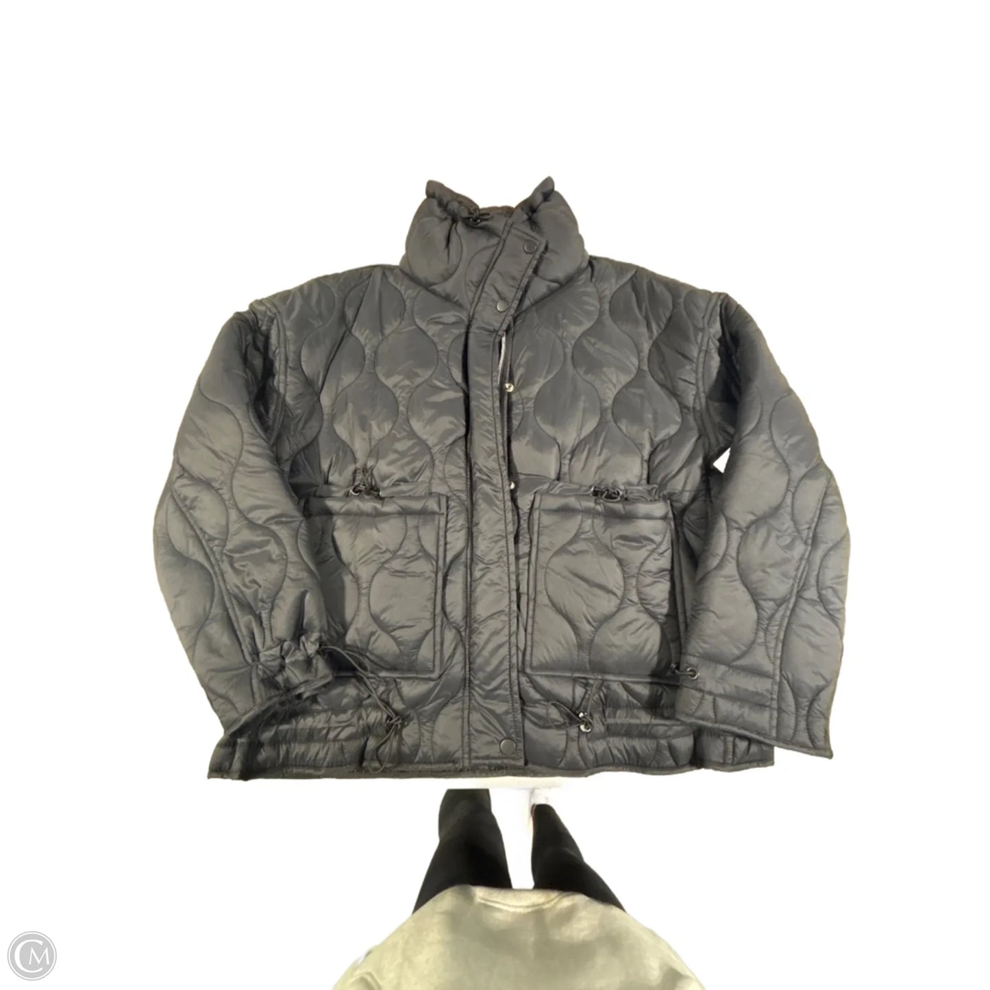 Coat Puffer & Quilted By Dex In Black, Size: S