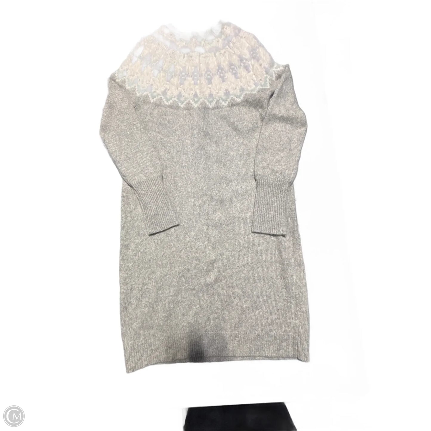 Dress Casual Short By Ann Taylor In Grey & White, Size: S