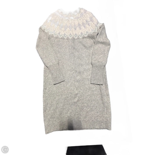 Dress Casual Short By Ann Taylor In Grey & White, Size: S