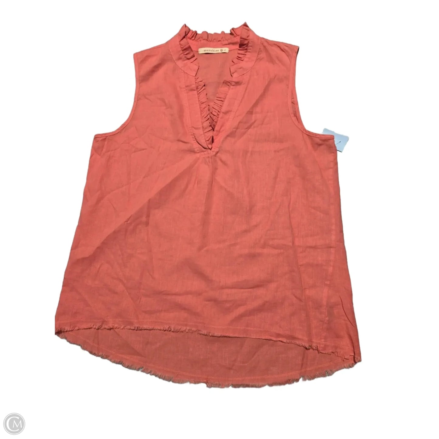 Top Sleeveless By Cme In Coral, Size: L