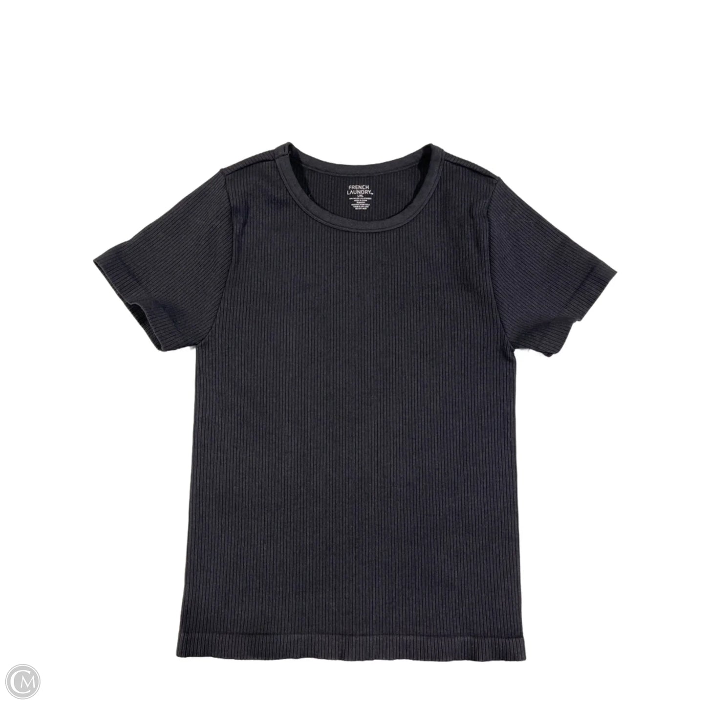 Top Short Sleeve By French Laundry In Black, Size: L