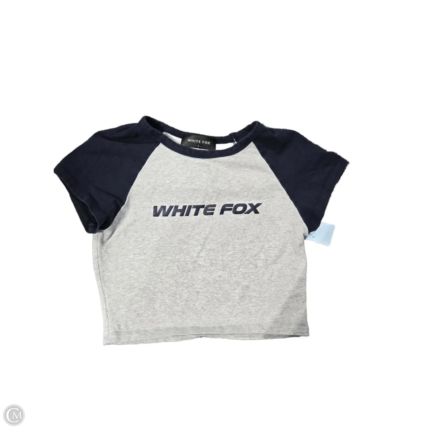 Top Short Sleeve By White Fox In Blue & Grey, Size: S