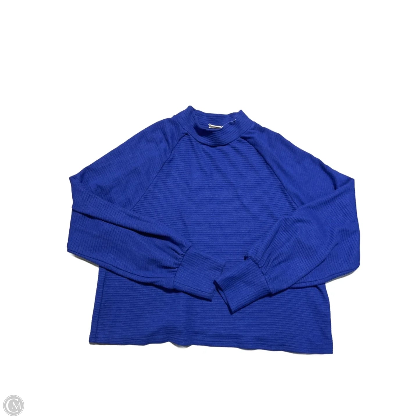 Top Long Sleeve By New In In Blue, Size: L
