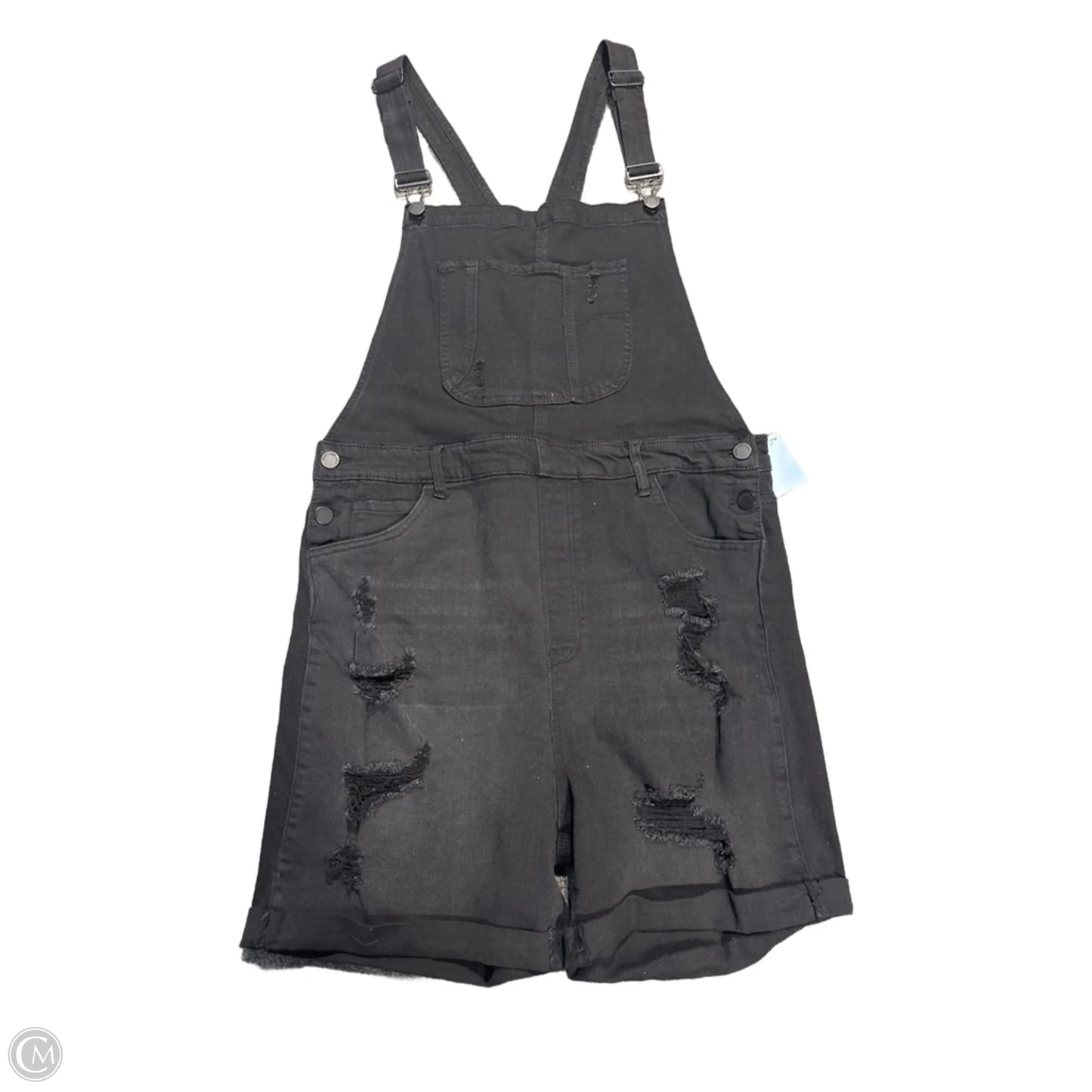 Overalls By Cme In Black Denim, Size: Xl