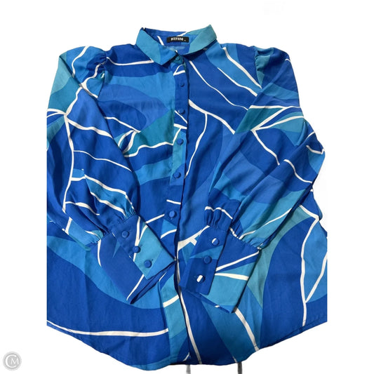 Top Long Sleeve By Btfbm In Blue, Size: M
