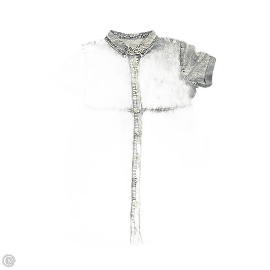 Dress Casual Short By Cmf In Blue Denim, Size: M