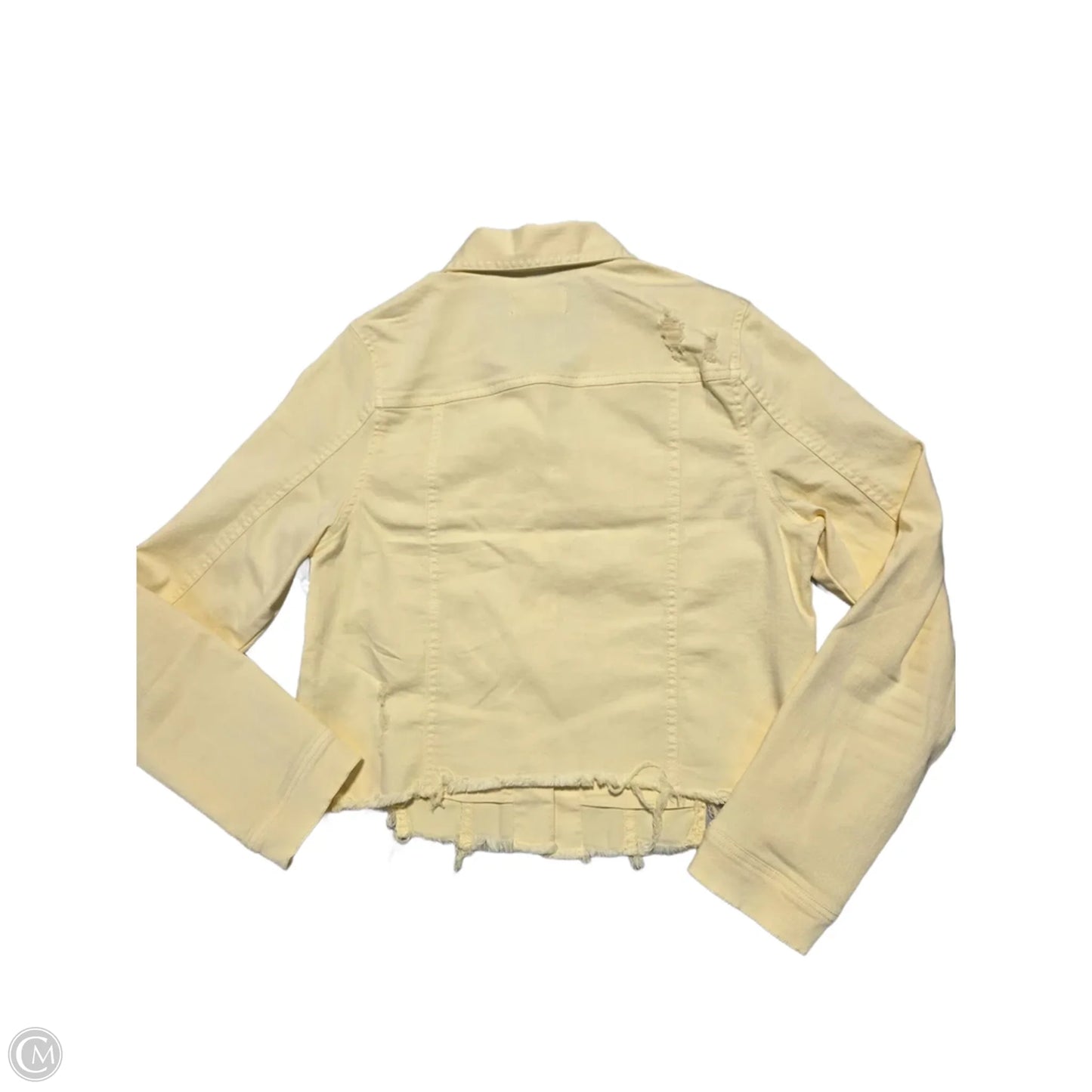 Jacket Denim By Risen In Yellow Denim, Size: M