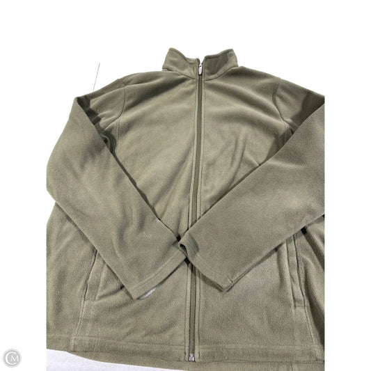 Jacket Fleece By Lands End In Green, Size: Xl
