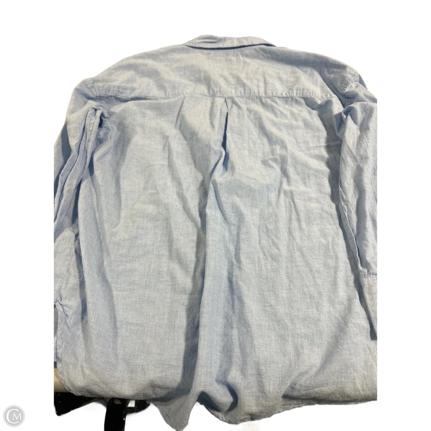 Top Long Sleeve By Lola River In Blue, Size: L