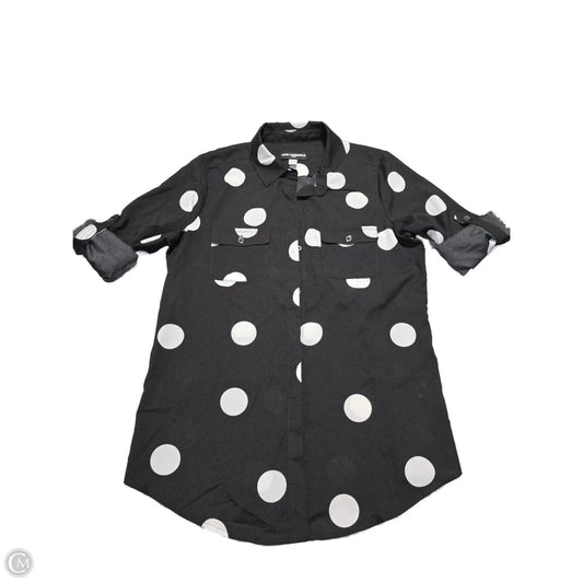 Top Long Sleeve Designer By Karl Lagerfeld In Polkadot Pattern, Size: S