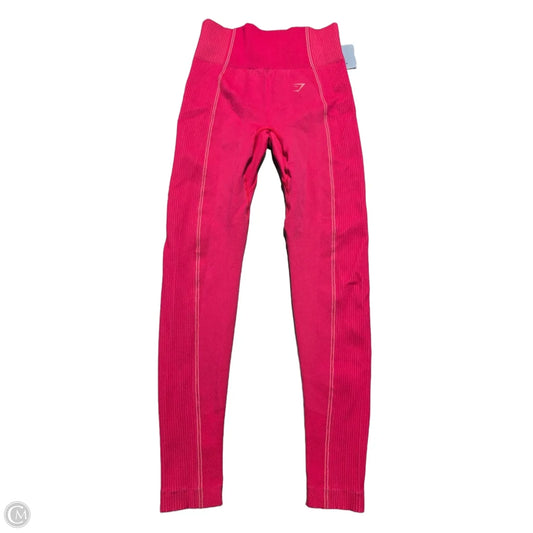 Athletic Leggings By Gym Shark In Pink, Size: L