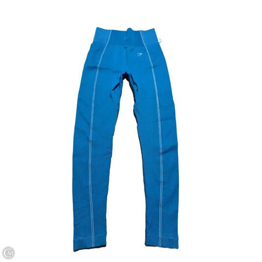 Athletic Leggings By Gym Shark In Blue, Size: L