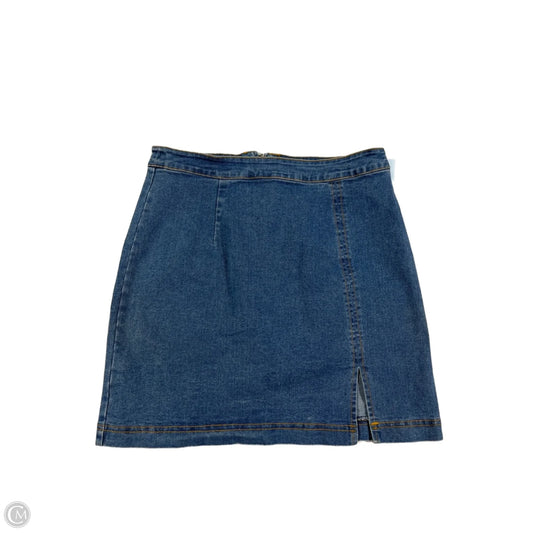 Skirt Mini & Short By Entro In Blue Denim, Size: S