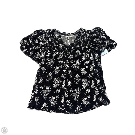 Top Short Sleeve By Maurices In Black & White, Size: Xs
