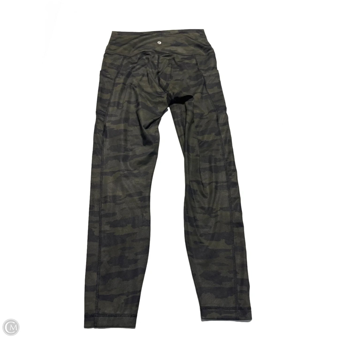 Athletic Leggings By 90 Degrees By Reflex In Camouflage Print, Size: L