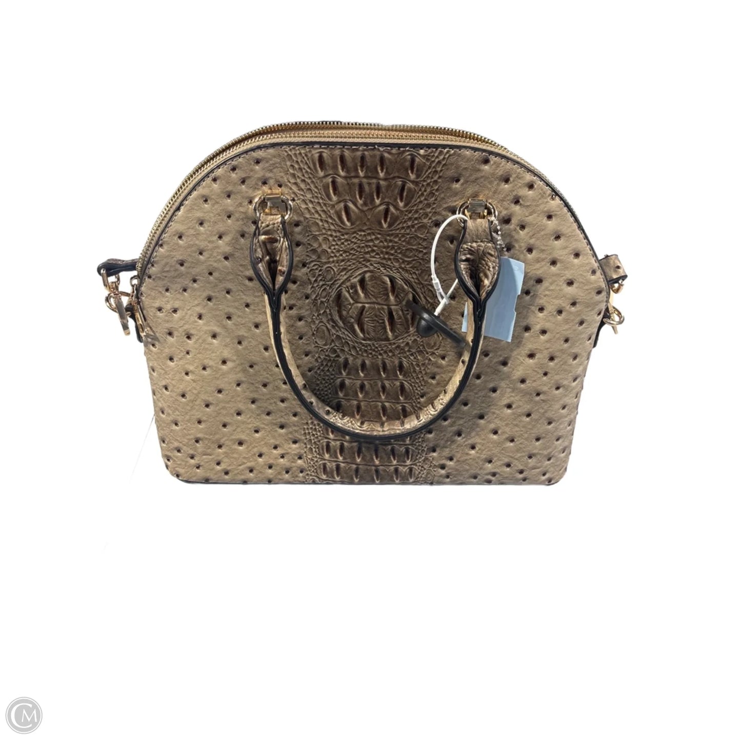 Handbag Leather By Cme, Size: Medium