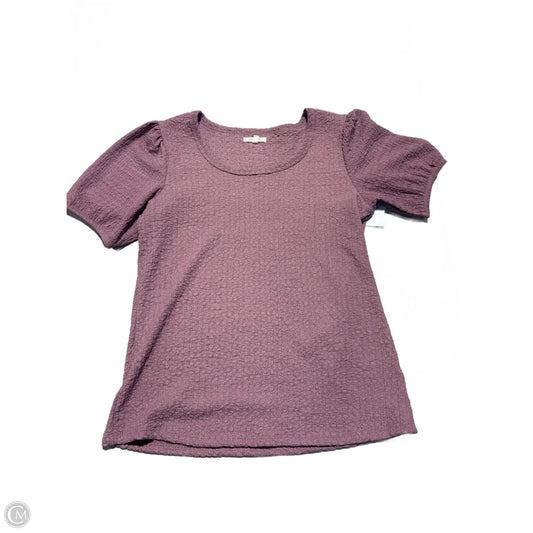 Top Short Sleeve By Maurices In Purple, Size: M