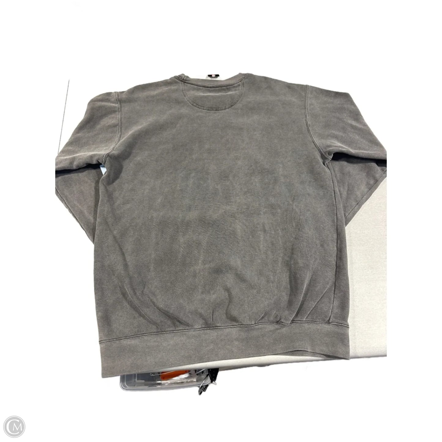 Sweatshirt Crewneck By Comfort Colors In Grey, Size: M