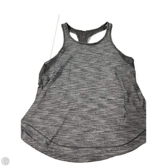 Athletic Tank Top By Lululemon In Grey, Size: M