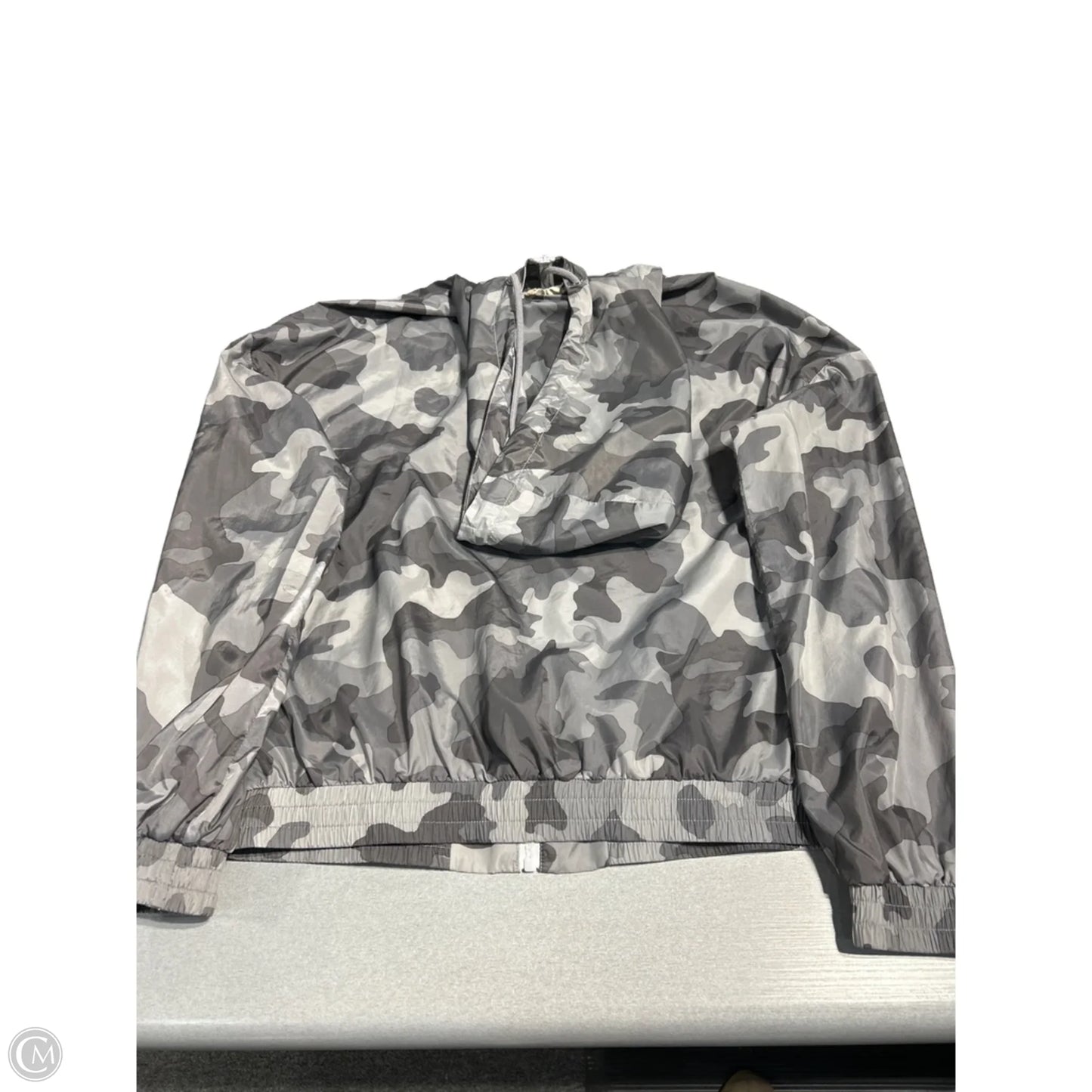 Jacket Windbreaker By Pink Republic In Camouflage Print, Size: Xs
