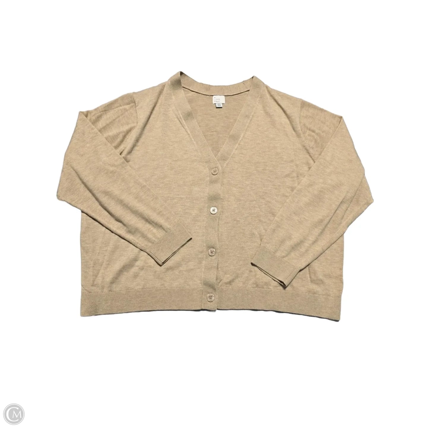 Cardigan By A New Day In Tan, Size: Xxl