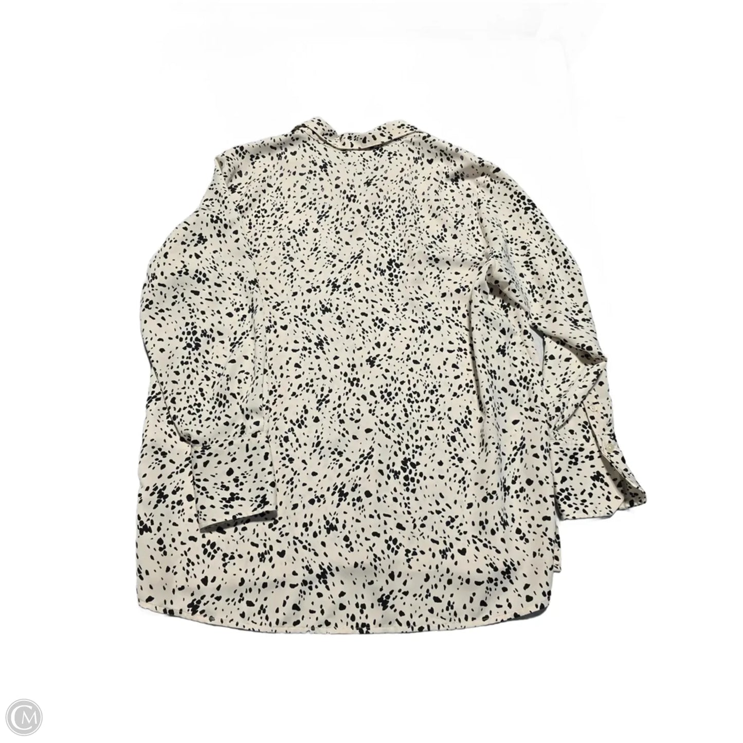 Blouse Long Sleeve By A New Day In Tan, Size: M