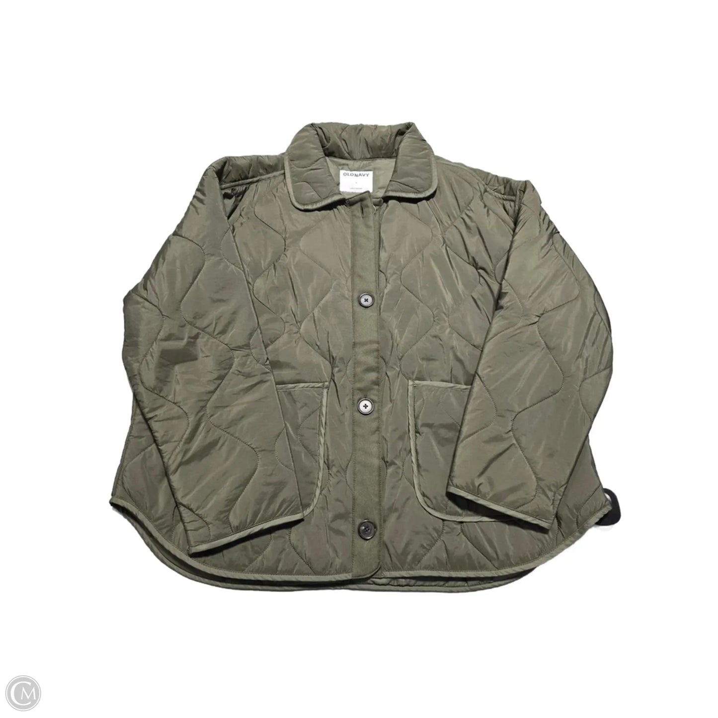 Coat Puffer & Quilted By Old Navy In Green, Size: L