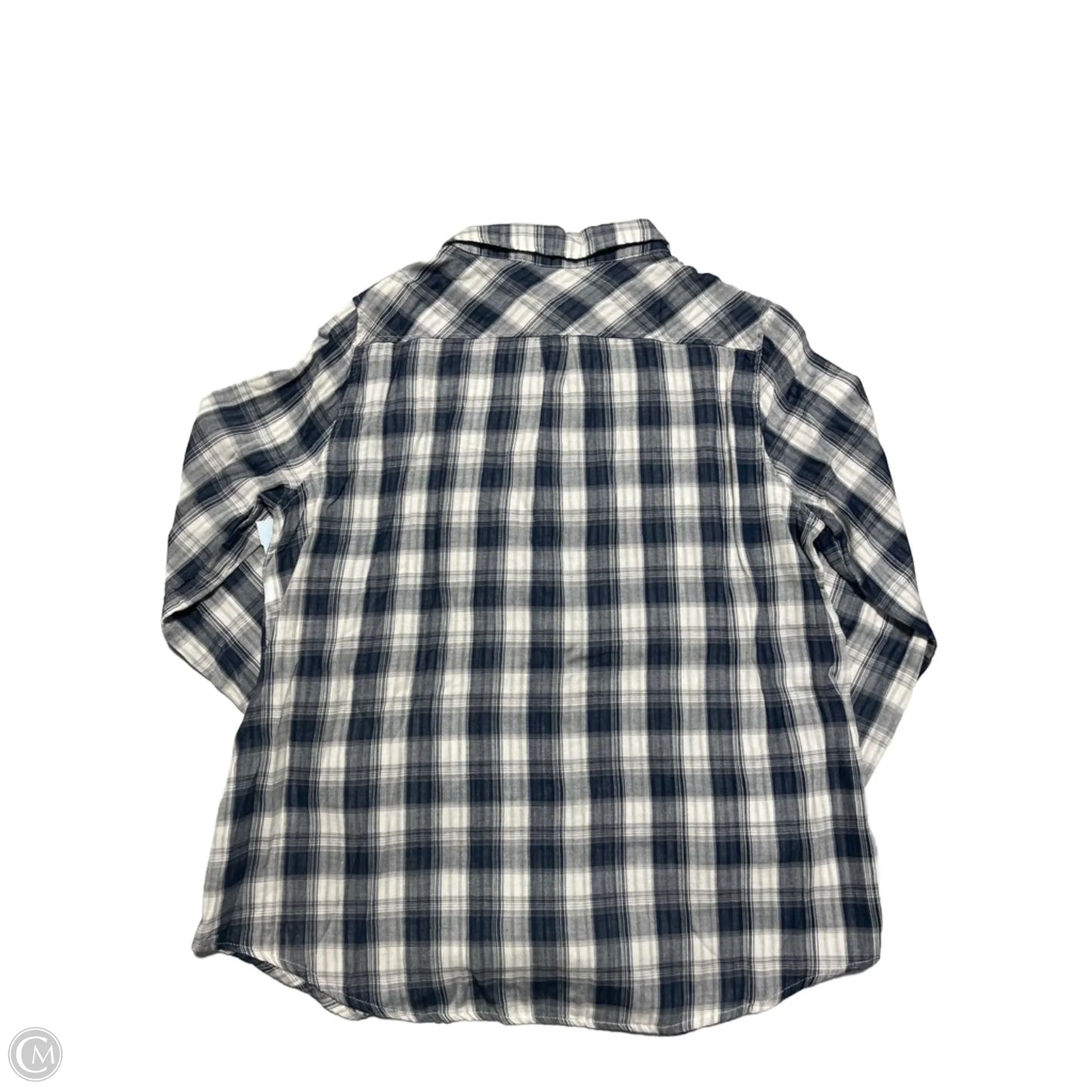 Top Long Sleeve By Easel In Plaid Pattern, Size: L