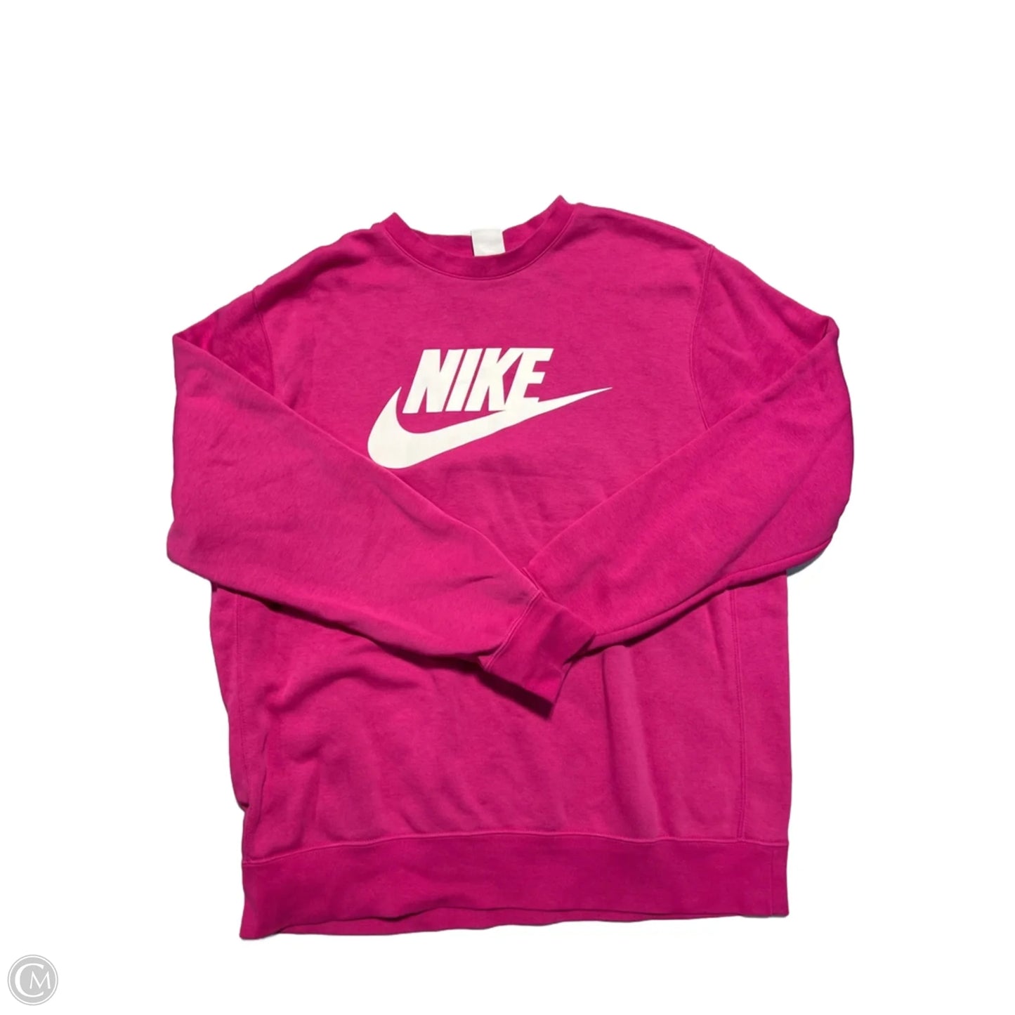 Sweatshirt Crewneck By Nike In Pink, Size: L