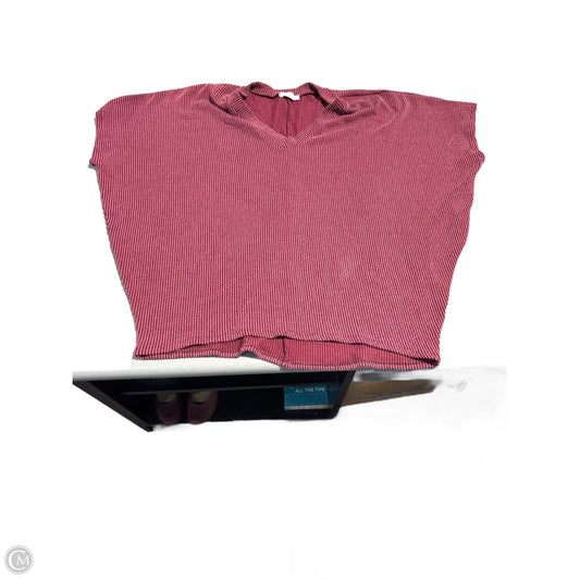 Top Short Sleeve By Charlotte Avery In Purple, Size: L