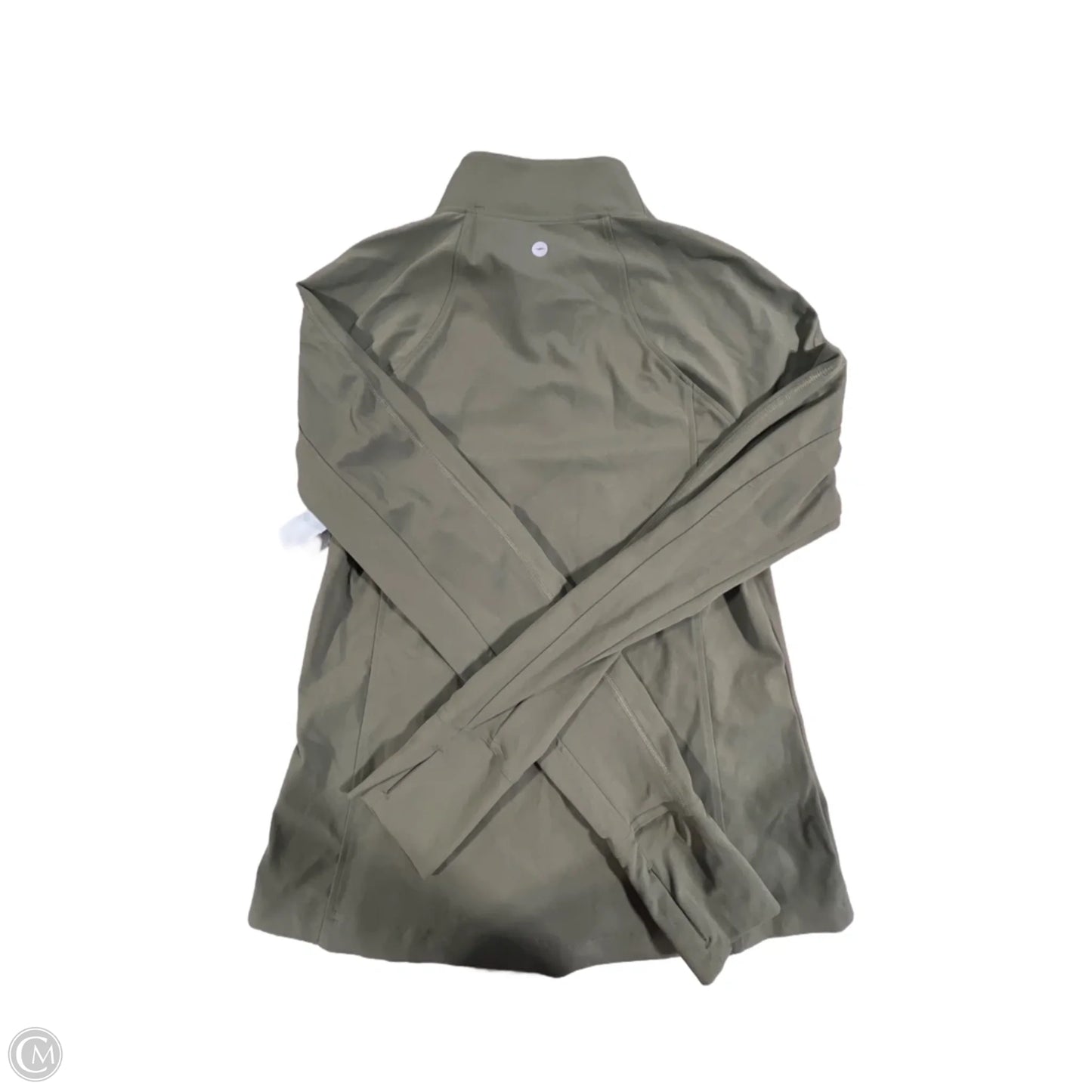 Athletic Top Long Sleeve Collar By Avia In Green, Size: S