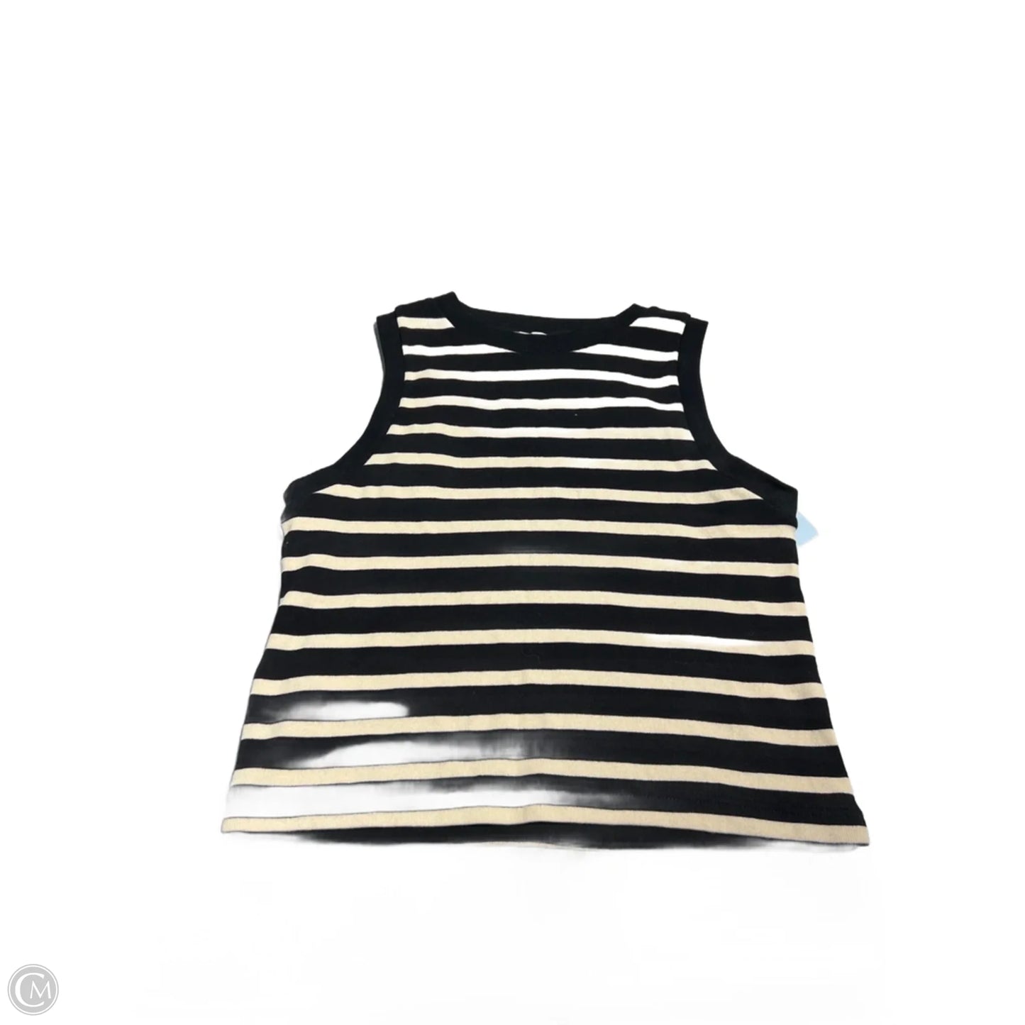Top Sleeveless By Mng In Striped Pattern, Size: S