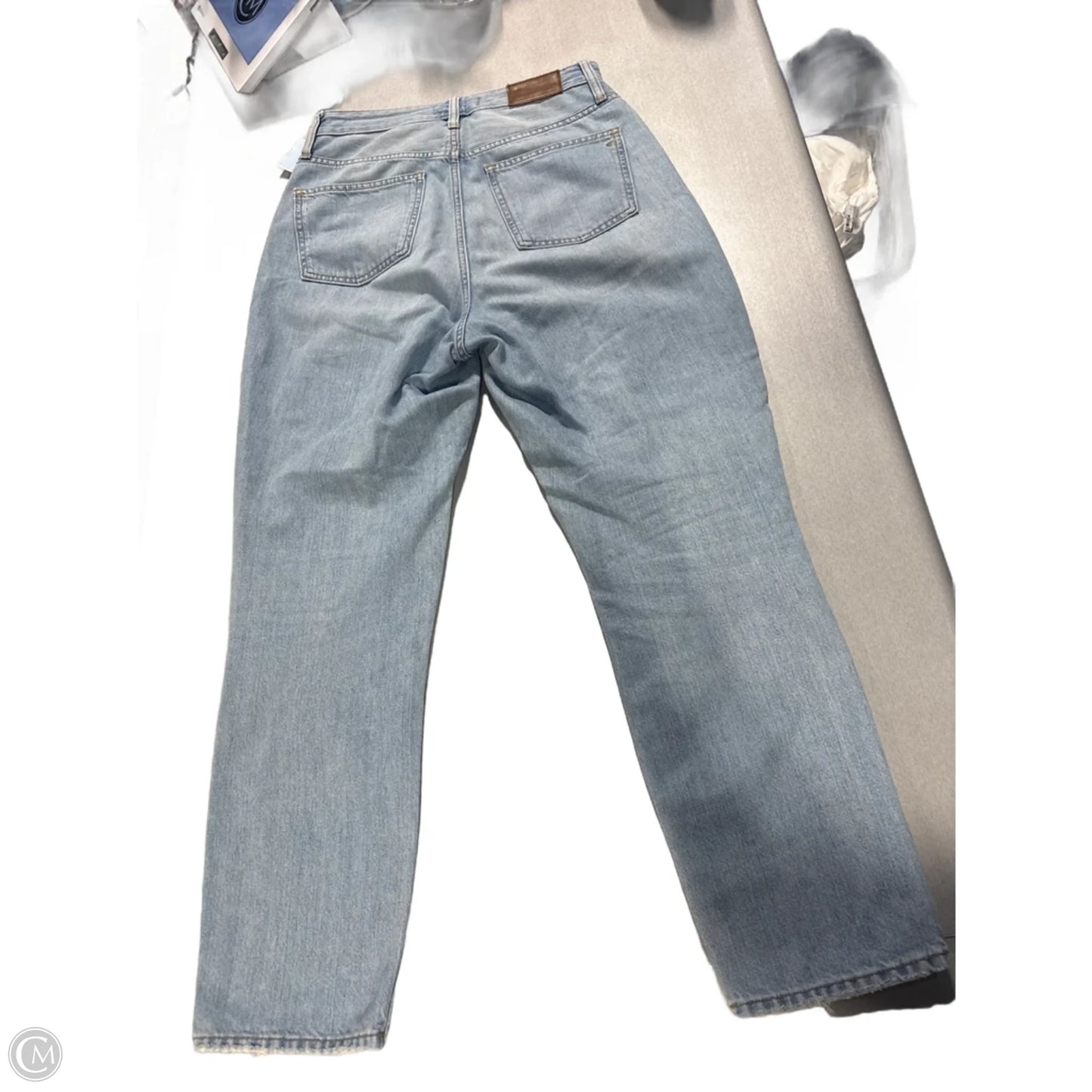 Jeans Straight By Madewell In Blue Denim, Size: 4