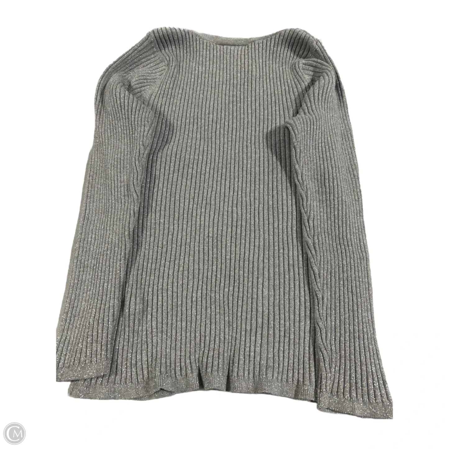 Top Long Sleeve By Lane Bryant In Silver, Size: 1x