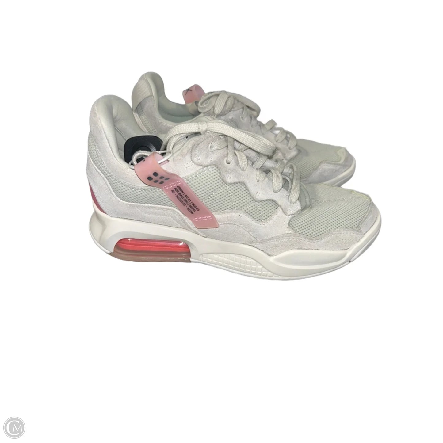 Shoes Luxury Designer By Jordan In Grey & Pink, Size: 10