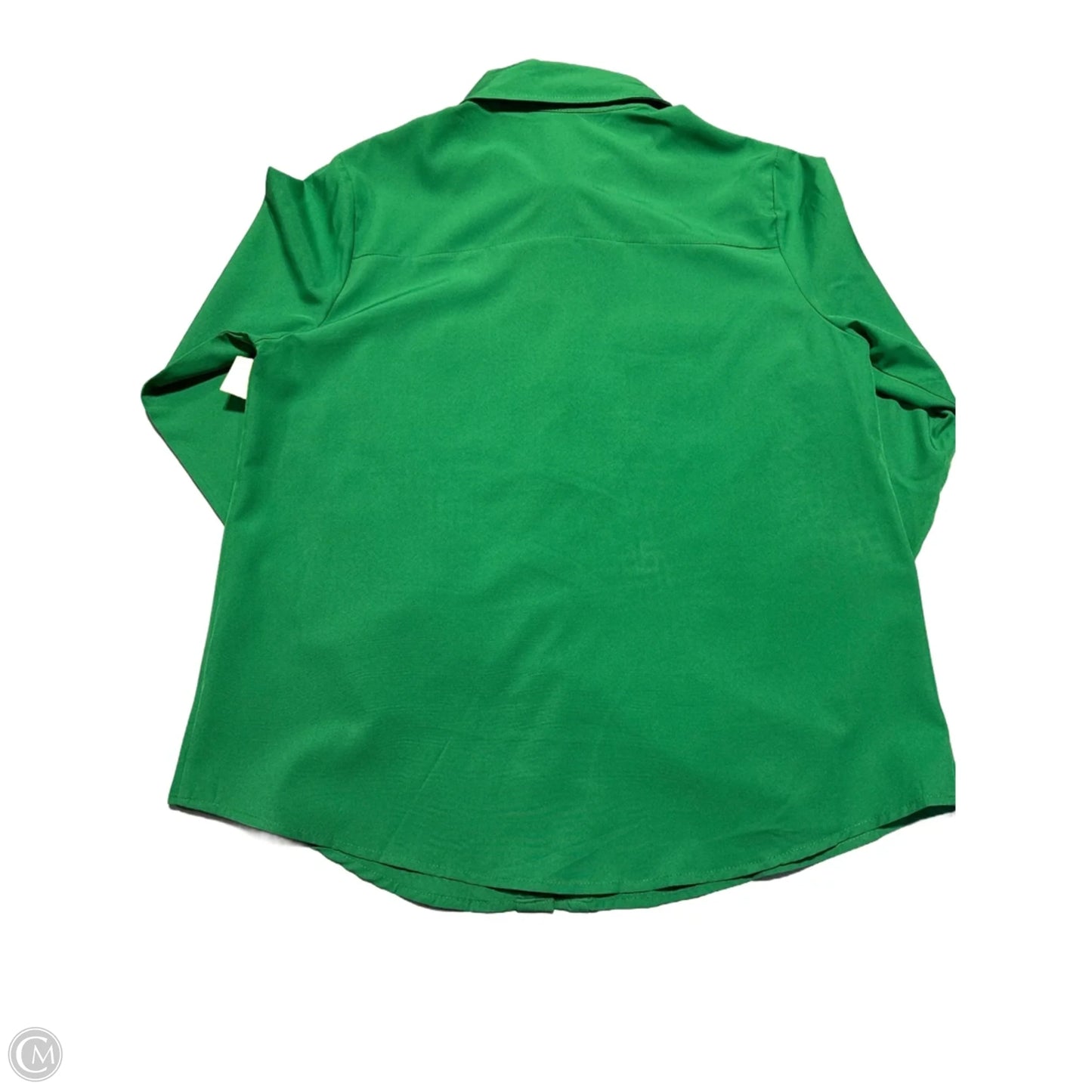Top Long Sleeve By Cme In Green, Size: S