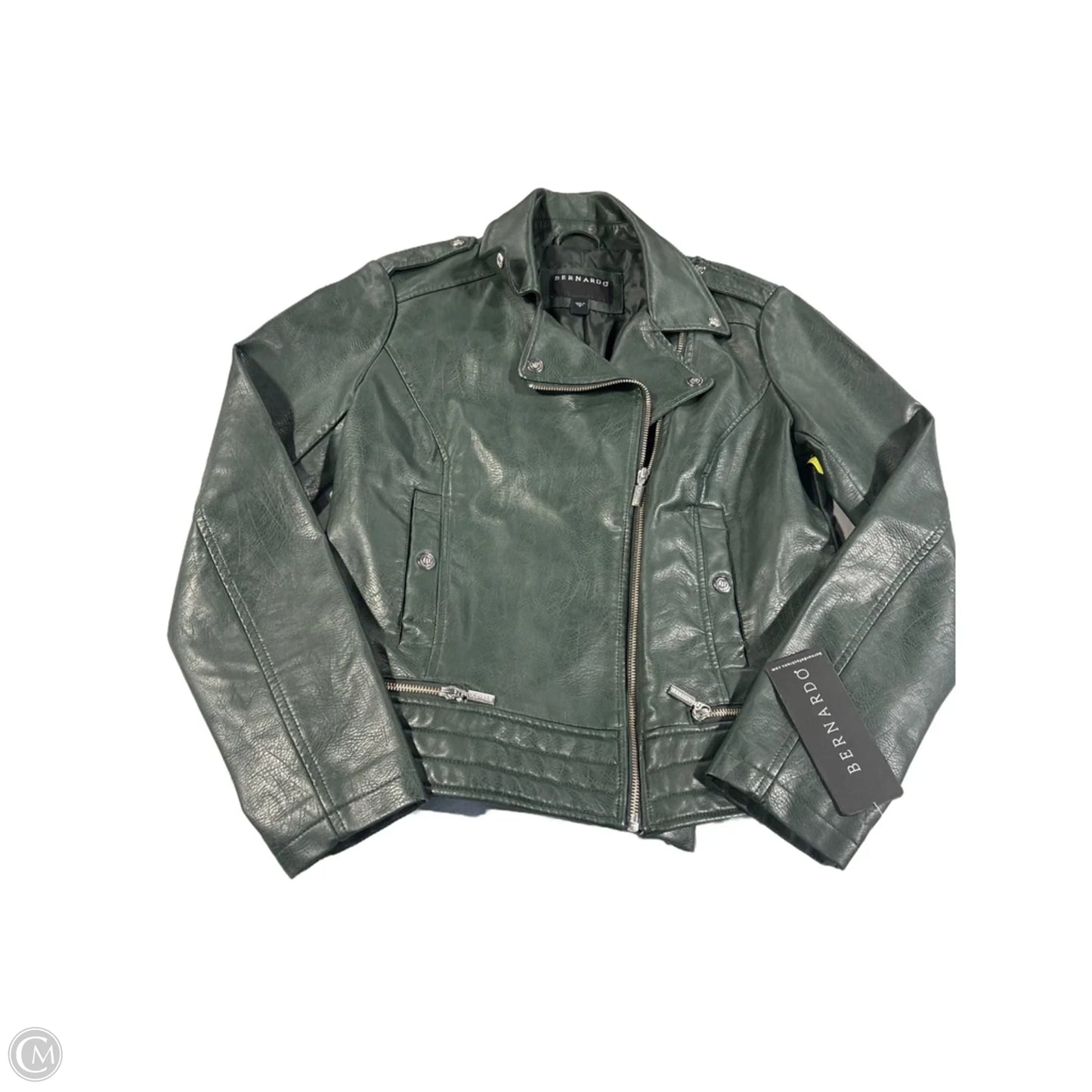Jacket Moto By Bernardo In Green, Size: M