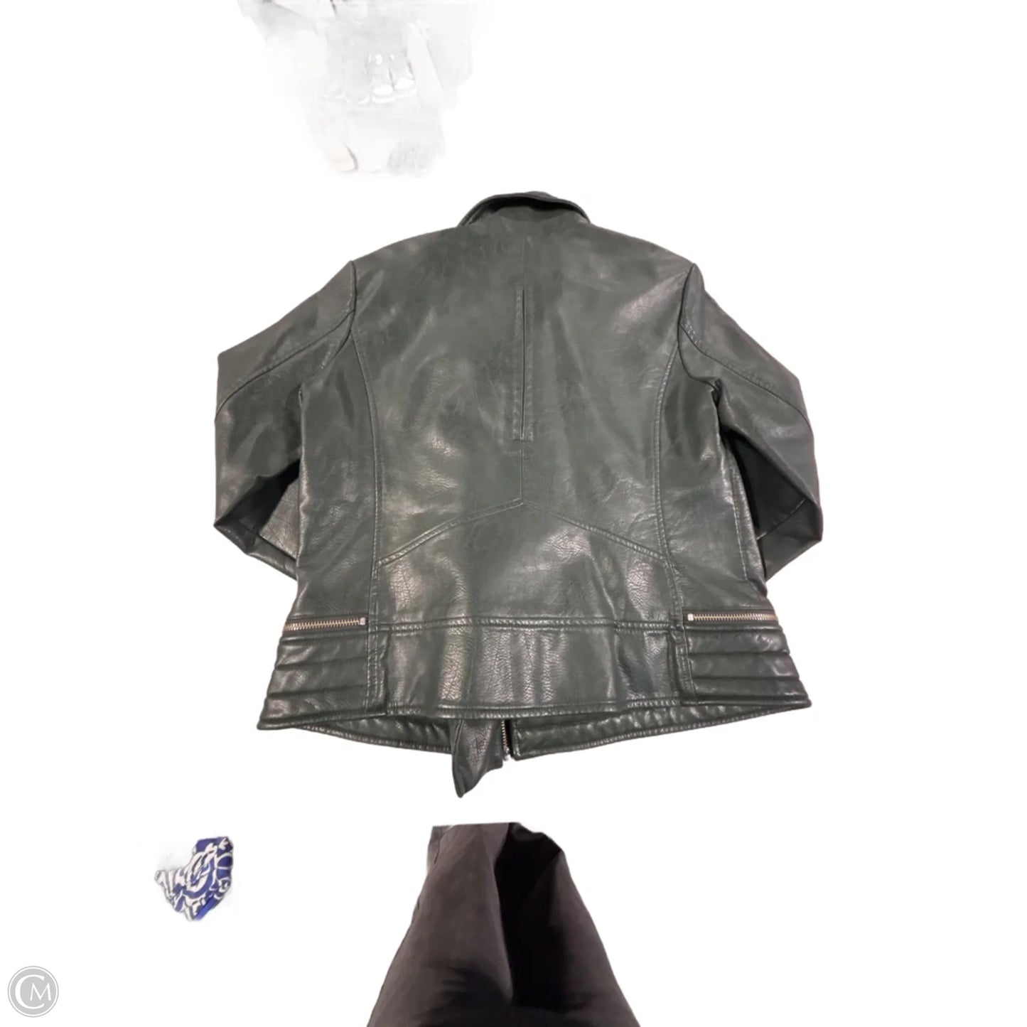 Jacket Moto By Bernardo In Green, Size: M