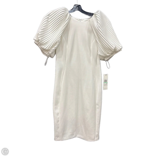 Dress Casual Short By Calvin Klein In White, Size: M