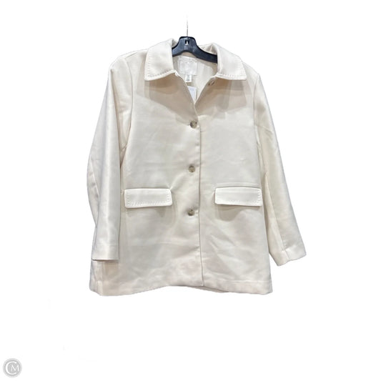 Coat Peacoat By H&m In Cream, Size: M
