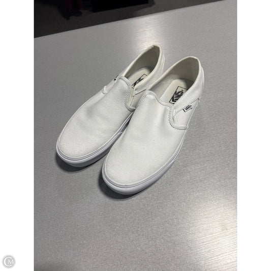 Shoes Flats By Vans In White, Size: 11