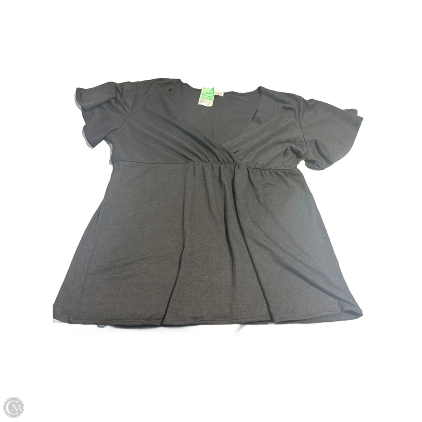 Top Short Sleeve By Cme In Black, Size: 3x