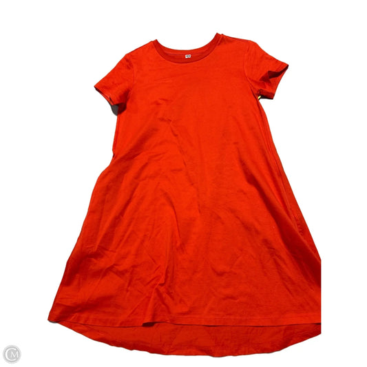 Dress Casual Short By Uniqlo In Orange, Size: Xxs