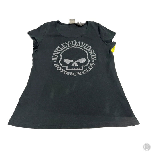 Top Short Sleeve By Harley Davidson In Black, Size: Xl