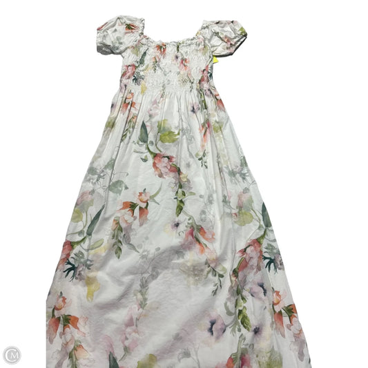 Dress Casual Short By H&m In Floral Print, Size: M