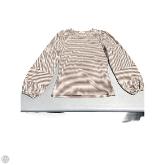 Top Long Sleeve By Doe & Rae In Striped Pattern, Size: S